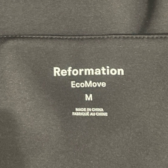 REFORMATION Daria Ecomove Active Dress Black {$98} Square Neck Stretch Medium - Picture 8 of 9